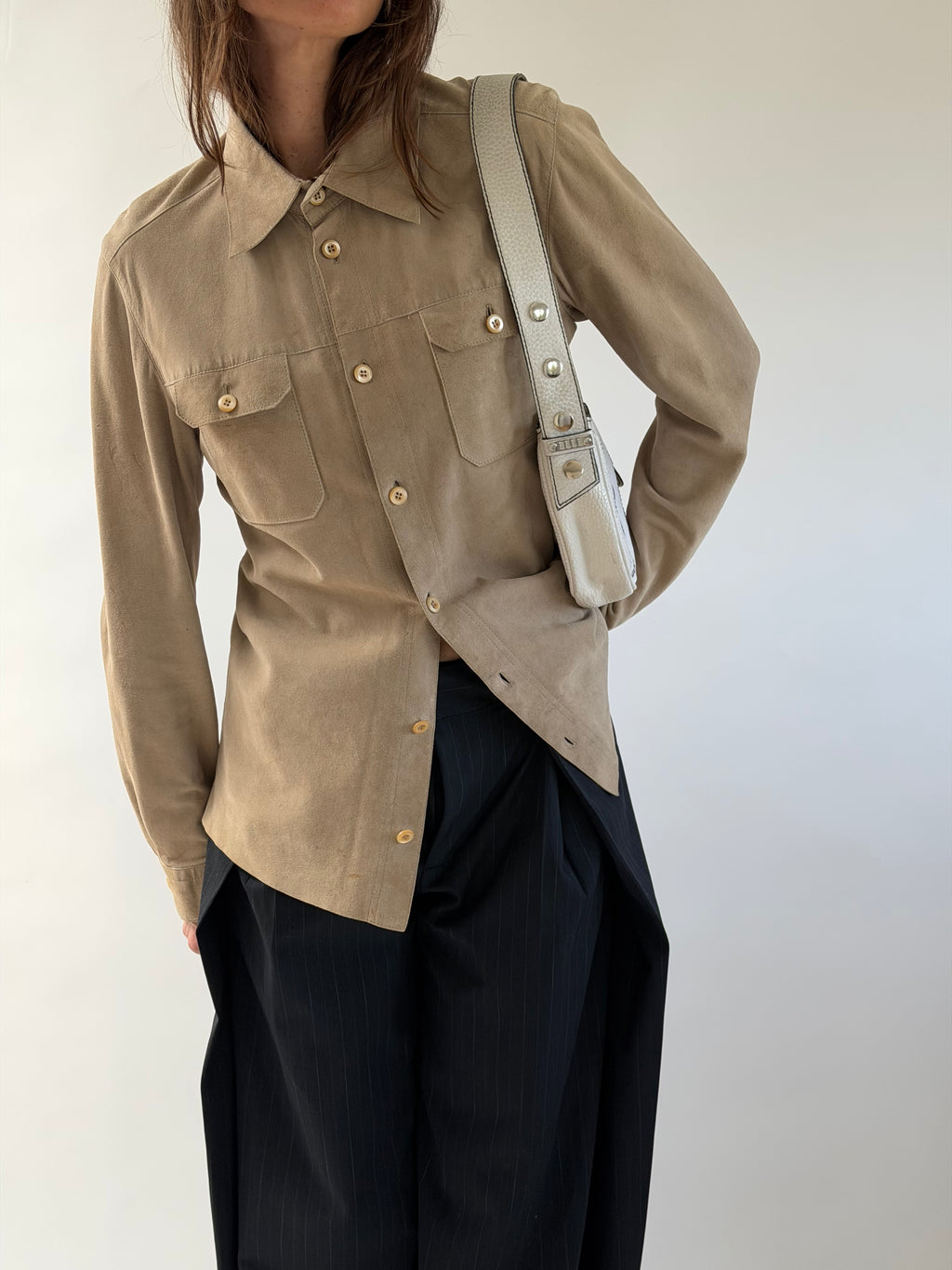 Prada Suede Leather Shirt