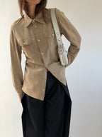 Prada Suede Leather Shirt