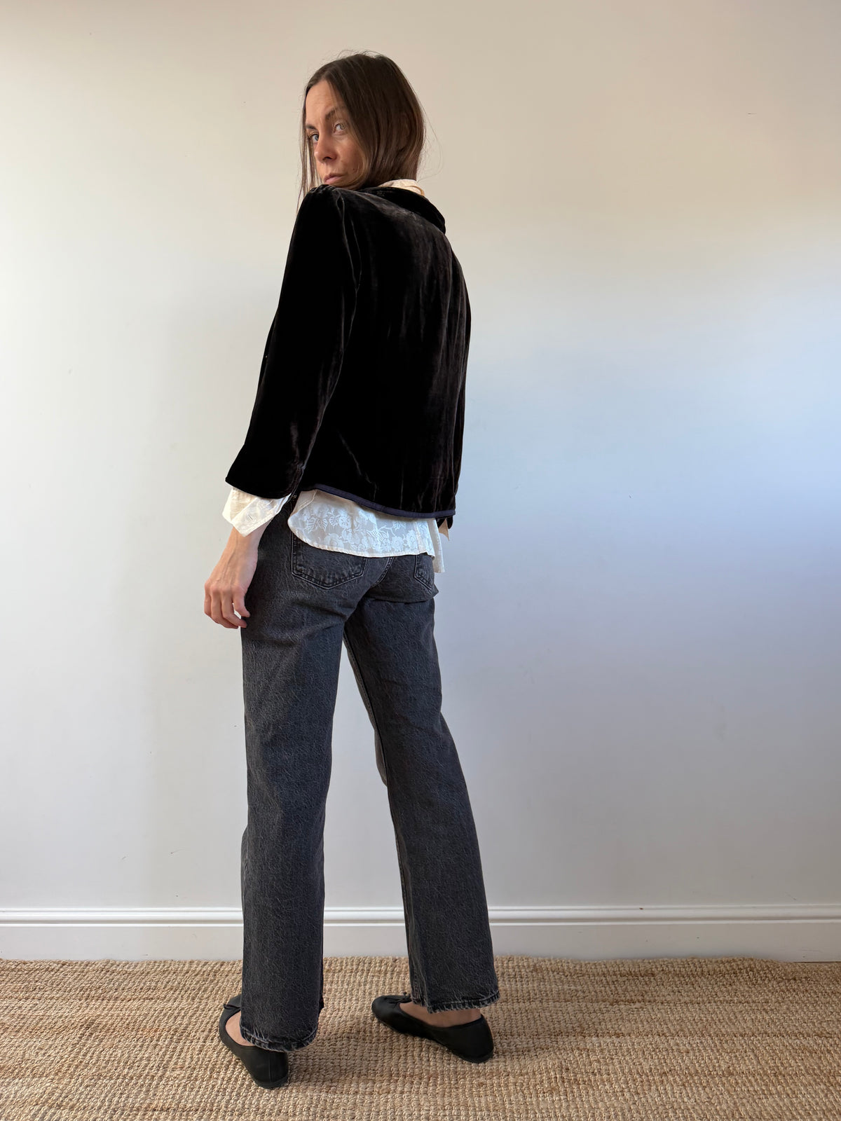 Jigsaw Silk Velvet Jacket