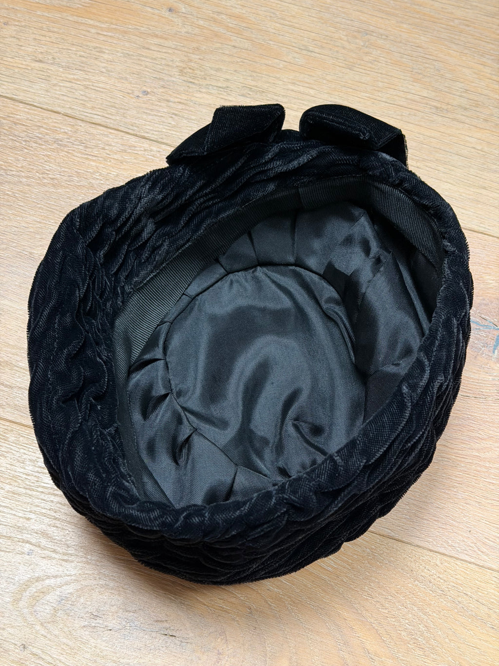 1940s Hat Black Velvet