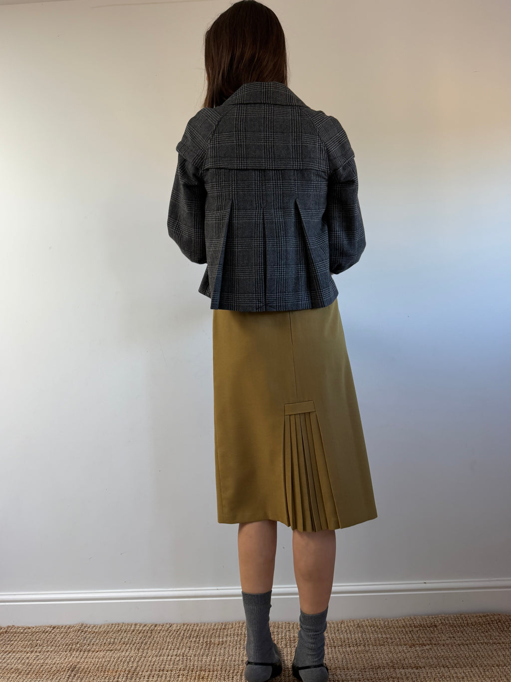 DKNY Wool Cropped Coat