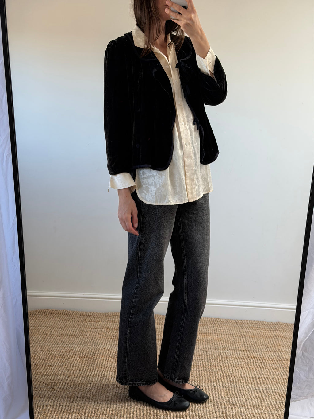 Jigsaw Silk Velvet Jacket