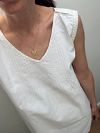 Antique white cotton nightgown