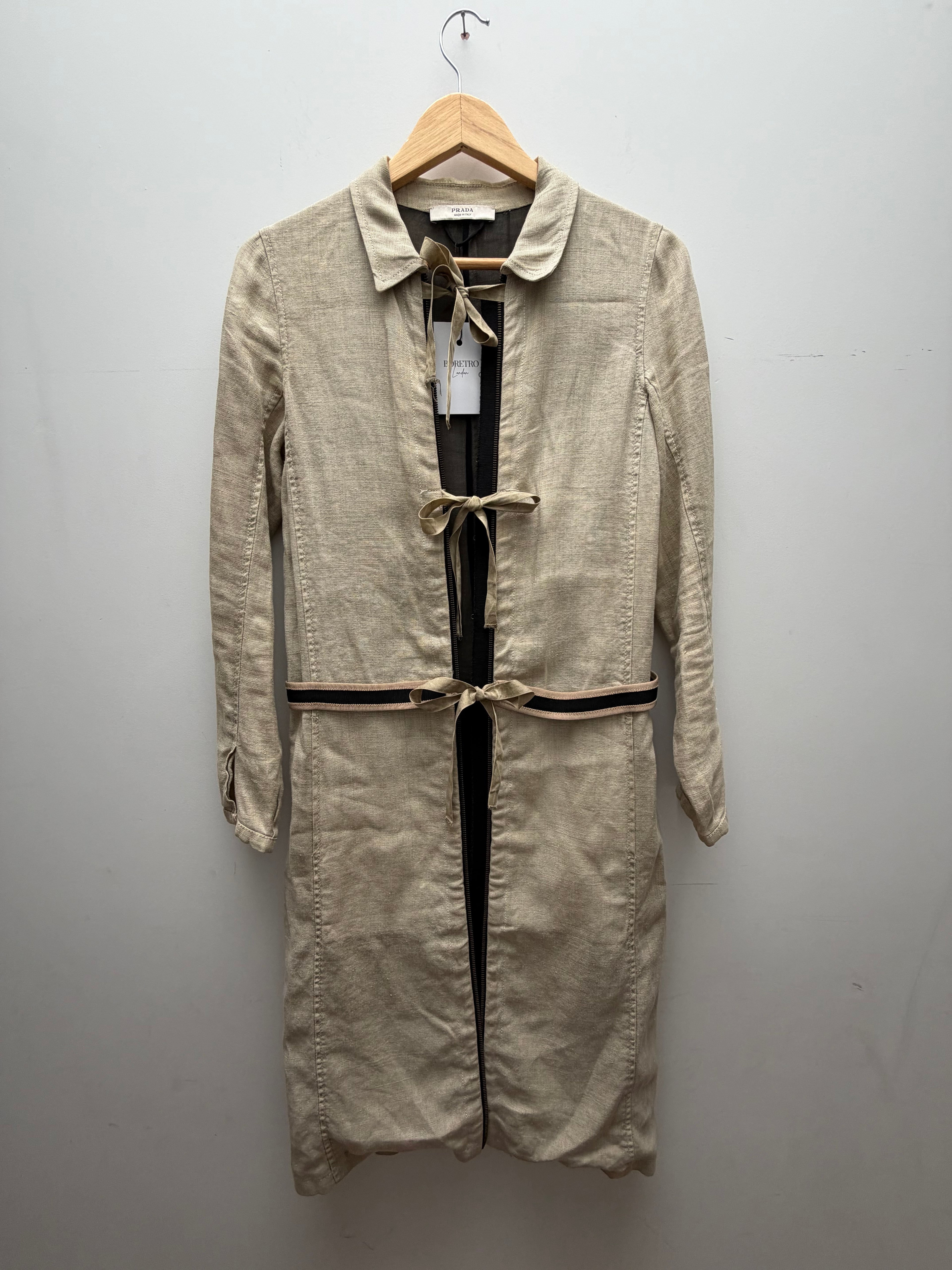 Prada Linen Long Jacket