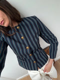 Wool Striped Blazer