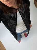 Beaded Silk Duster