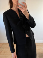 Vintage Black Skirt Suit