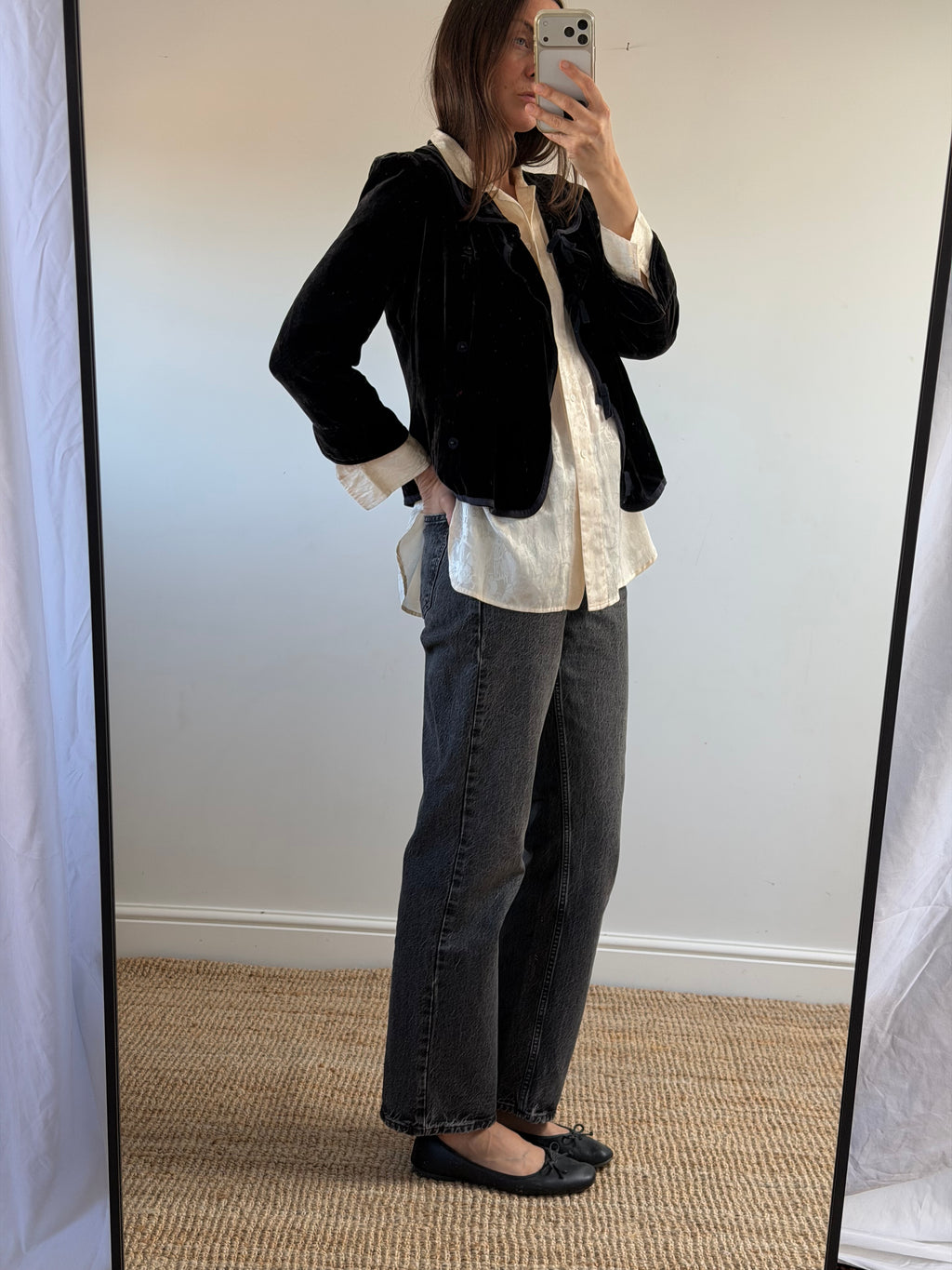 Jigsaw Silk Velvet Jacket