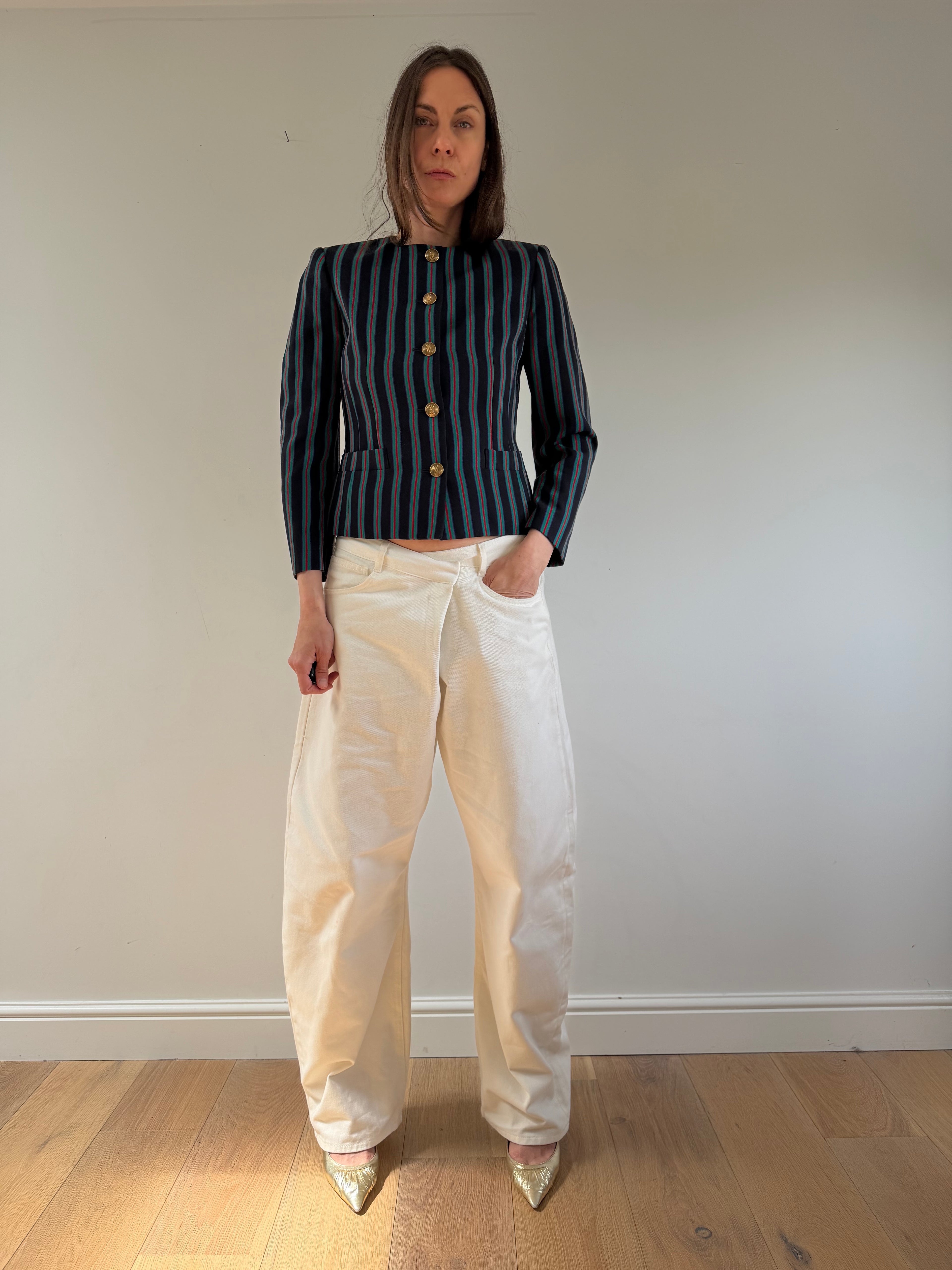 Wool Striped Blazer