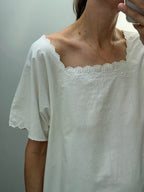 Antique white cotton nightgown