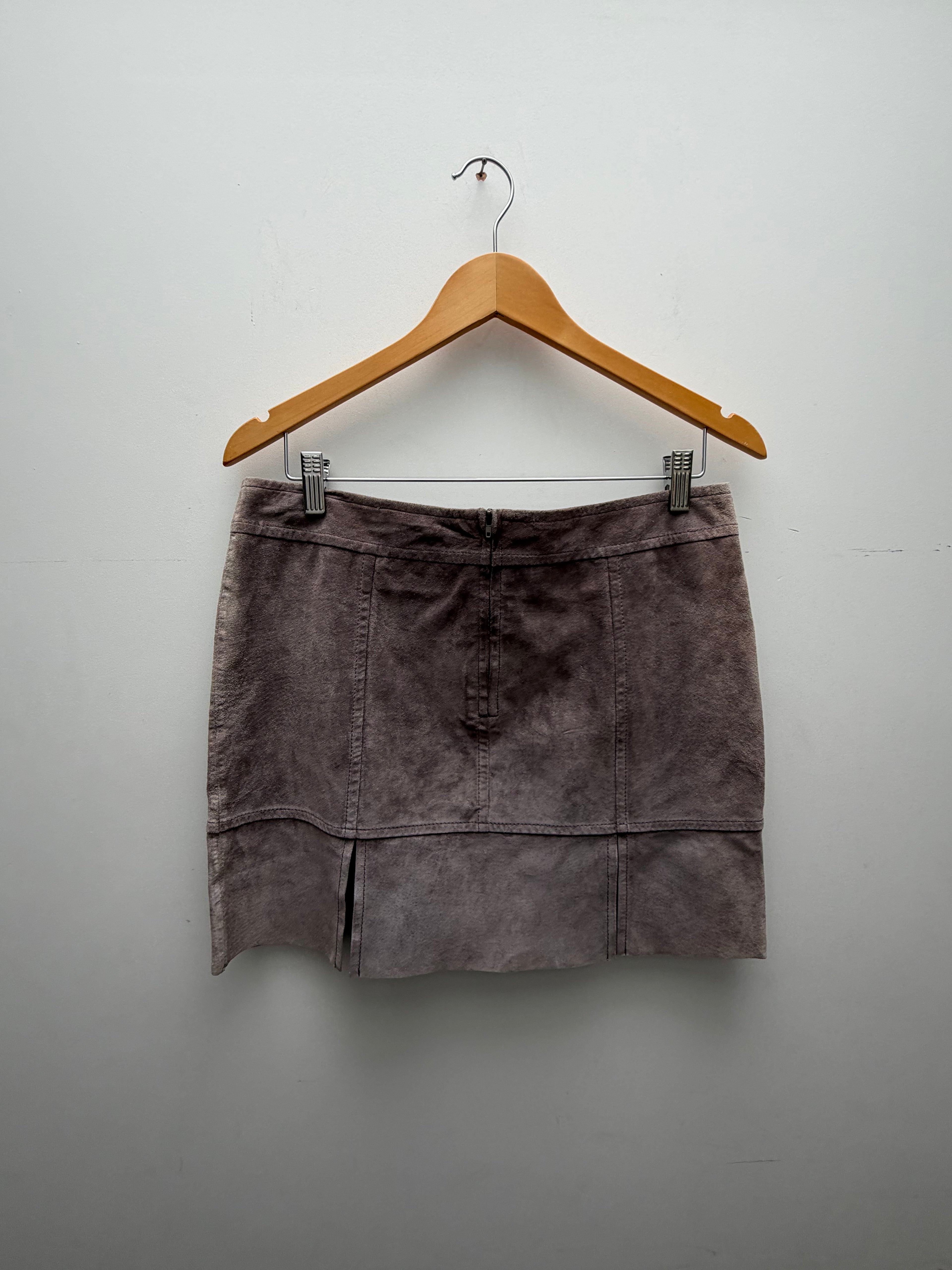 Suede Mini Skirt