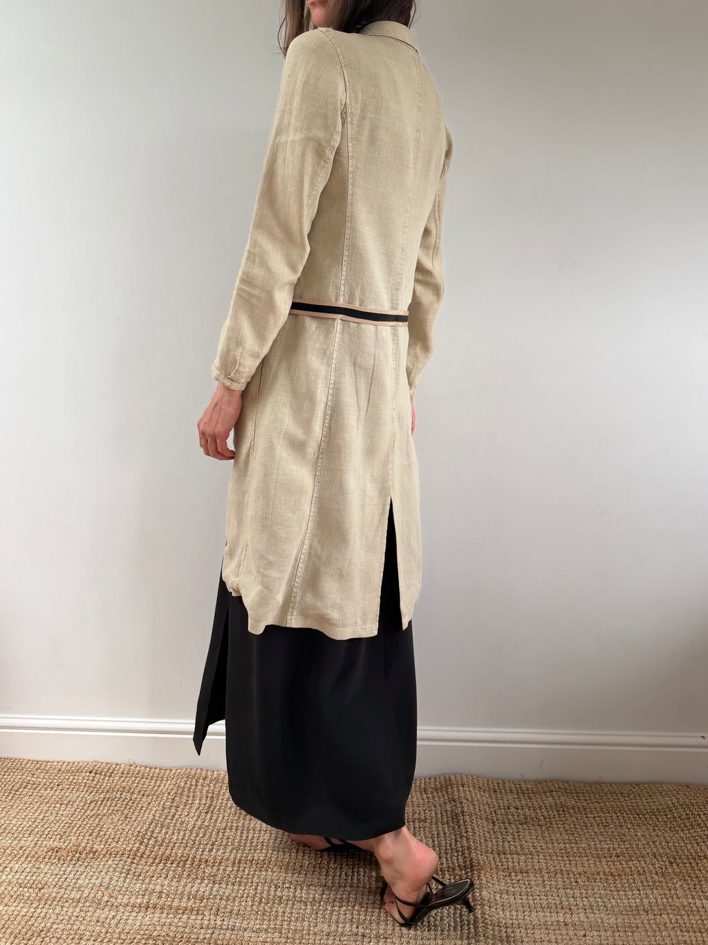 Prada Linen Long Jacket