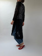 Beaded Silk Duster