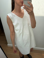 Antique white cotton nightgown