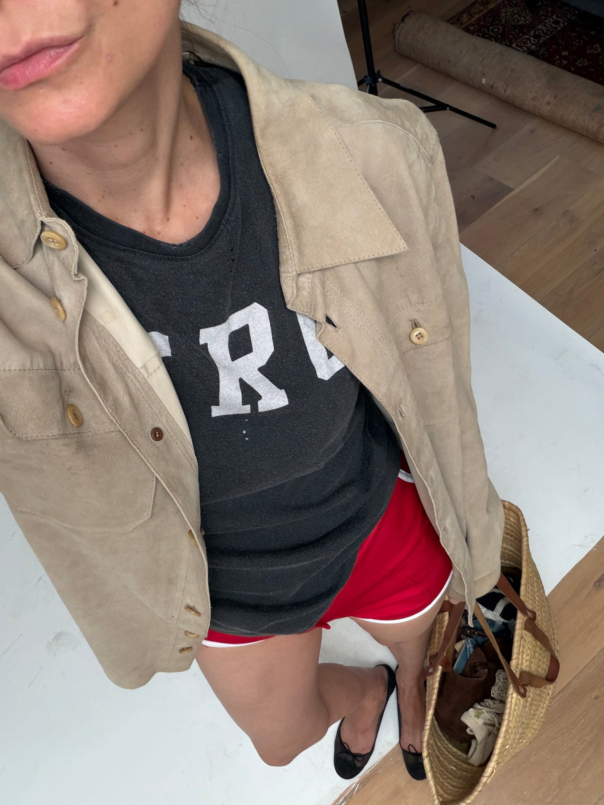 Prada Suede Leather Shirt