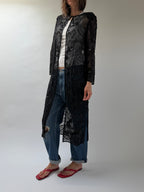 Beaded Silk Duster