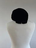 1940s Hat Black Velvet